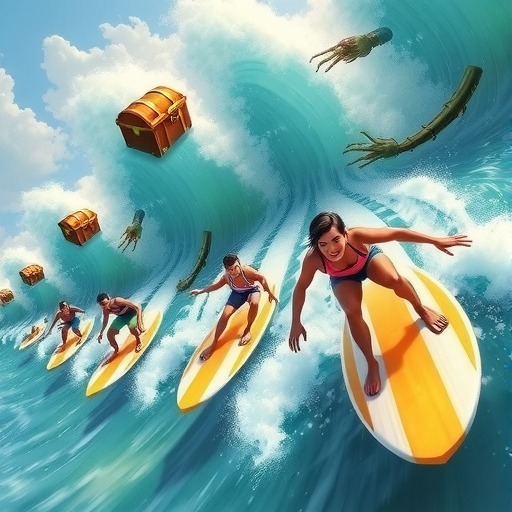 踏浪而行夺宝求生 多人合作APRG《Surfpunk》预告片公开(图8)