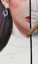 插画艺术家展示惊人涂色技巧 300美元的右脸