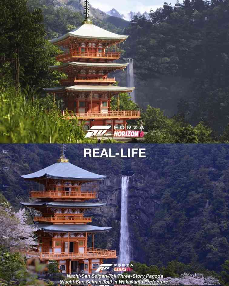 《极限竞速：地平线6》游戏画面与现实对比 真假难辨！