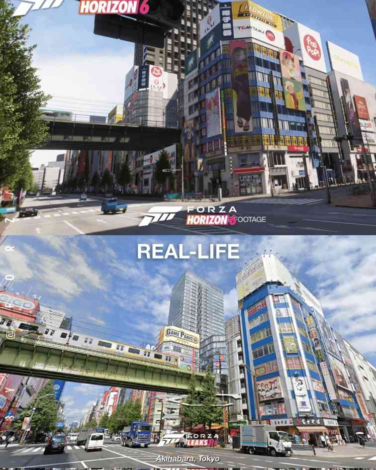 《极限竞速：地平线6》游戏画面与现实对比 真假难辨！