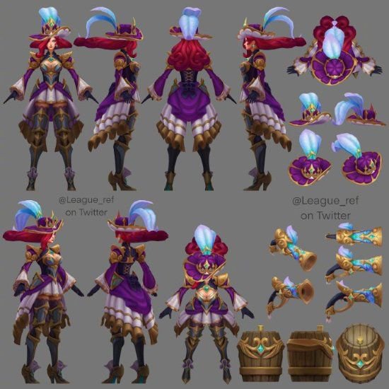 《英雄联盟》2024女帝系列皮肤上新！原画及模型展示(图7)