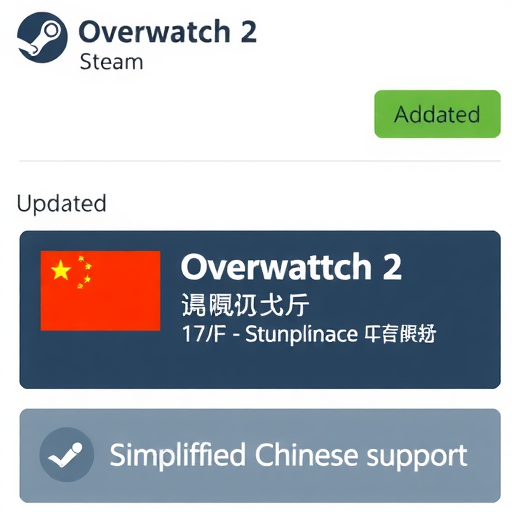 《守望先锋2》Steam页面更新 添加简体中文支持(图1)