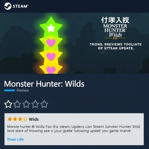 《怪物猎人：荒野》更新后 Steam遭“好评轰炸”(图2)