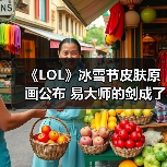 《LOL》冰雪节皮肤原画公布 易大师的剑成了冰冻萝卜（图1）