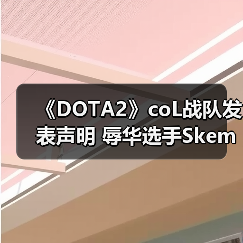 《DOTA2》coL战队发表声明 辱华选手Skem将离队！（图2）