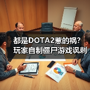 都是DOTA2惹的祸？玩家自制僵尸游戏讽刺专家言论！（图1）