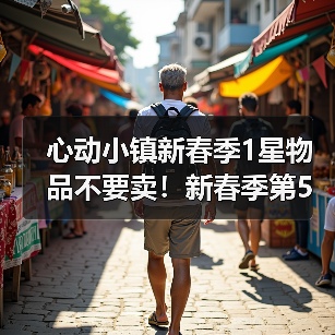 心动小镇新春季1星物品不要卖！新春季第5周要用！（图1）